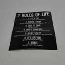 HoneyKICK 7 Rules of Life Motivational Poster, 11 x 14 Inches Unframed, Printed on Premium Cardstock Paper