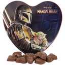 Mandalorian Heart Box, Milk Chocolates Inside, Seasonal Candy Gift, Easter Basket Stuffer, Reusable Container, 2.54 Ounces, BB: 8/10/2026