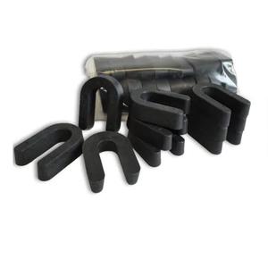 1/2" x 1-1/2" x 2" Black - Plastic Horseshoe Shims - 20 Pack