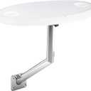 Side Mounted Boat Dinette, Removable, Adjustable Direction Boat Table Wall Mounted Dinette, ABS Waterproof Stainless Steel Table Legs Caravan and Boat.
