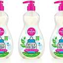 Dapple Baby Bottle Soap, Hypoallergenic Dish Soap for Baby Bottles, Powered by Plants, 1 Pump Included, Packaging May Vary, Fragrance Free, 16.9 Fl Oz (Pack of 3)
