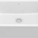 KRAUS Turino 30 Drop-In Undermount Fireclay Single Bowl Kitchen Sink with Thick Mounting Deck in Gloss White, KFD1-30GWH