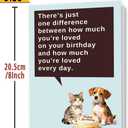 2 x Happy Birthday Card for Cat Dog Lover, Funny Birthday Card Gift for Dog Cat Dad Mom Friend Women Men (FY-309)