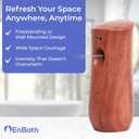 Automatic Air Freshener Spray Dispenser: Automatic Spray Dispenser with Elegant Wood Design for Commercial or Home Use (1-Pack), Battery Powered Free Standing or Wall Air freshener, Three Time Release