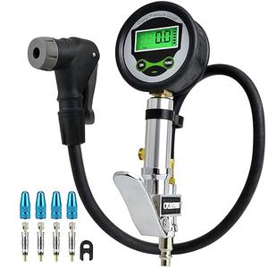 Digital Tire Pressure Gauge with Inflator, 250 PSI Air Chuck and Compressor Accessories Heavy Duty with Quick Connect Coupler, 0.1 Display Resolution for Car, SUV, Truck, Motorcycle, RV