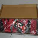 Christmas Card Holder Display, Merry Christmas Wooden Hanging Picture Holders, Xmas Card Display with 24 Photo Clips, Xmas Wall Door Window Home Decor