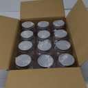 novelinks 32 oz Plastic Food Storage Jars with Metal Lids  12 Pack BPA-Free Clear Airtight Containers for Pantry, Spices, Snacks, Kitchen & Bathroom Organization  Leak-Proof Reusable Jars (Silver)