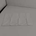 TAOSON Decorative 100% Cotton Canvas Square Solid Toss Pillowcase Cushion Cover Pillow Case with Hidden Zipper Closure Only Cover No Insert - White 12"x20"(30x50cm) (12"x20"(30x50cm), White)