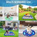 Thickened Sensory Water Mat for Cats & Dogs,Summer Cooling Playmat with Floating Fish,Non-Leak Design for Indoor Bored Pet Play Sleep & Exercise, (69x50x8cm)