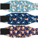 5 Pack Dog Diapers Male Reusable, Premium Belly Bands for Male Dogs, High Absorbing Dog Pee Wraps for Doggie in Incontinence or Training Flower, M