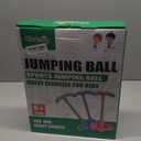 Pogo Jumper with Handle and Ball Pump, High Jump Toy Bounce Jump Trick Board Pogo Bouncing Ball Safe and Fun Pogo Stick for Kids Boys Girls and Adults (Pink)