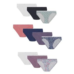 Hanes Women's Bikini Underwear Pack, Classic Cotton Bikini Panties, 10-Pack  M