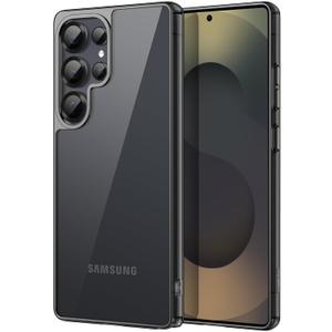 JETech Case for Samsung Galaxy S25 Ultra 5G, Non-Yellowing Shockproof Bumper Protective Phone Cover, Anti-Scratch Hard PC Back (Titanium Black)