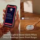 Owlet Dream Sock Smart Wearable Baby Monitor, Infant SpO2 Monitor Tracks Heart Rate & Oxygen - Parents Receive Alerts, Sleep & Health Insights via App - Bedtime Blue