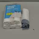 120 Counts 1.6 Gallon Mini Drawstring Trash Bags, Small Garbage Bags by KSSKSS, Code a fit 4.5-8 Liter, 1.2-2 Gal, White Trash Bin Liners for Home Office Kitchen Bathroom Bedroom