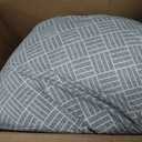Boppy Cuddle Pregnancy Pillow - Compact Ergonomic Maternity Pillow, Versatile Support, Great Side Sleeper Pillow, Washable, with Cooling Rayon Cover - Gray Basket Weave