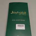 Joyhabit Silk Sleep mask | 100% Mulberry for Women Men Ultra Soft Blackout Eye Cover with Adjustable Band, Breathable No Eye Pressure, Ideal for Sleep, Travel, Naps & Meditation, Navy Blue