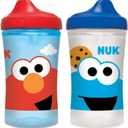 NUK Sesame Street Hard Spout Cup, 10 Oz, 2 Pack  BPA Free, Spill Proof Sippy Cup