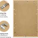 upsimples 24x36 Poster Frame, Natural Solid Wood Picture Frames, Display 20x30 with Mat or 24 x 36 Without, Vertical & Horizontal Wall Hanging, 1 Pack, Natural
