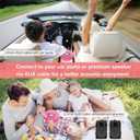 【𝟐𝟎𝟐4 𝐔𝐩𝐠𝐫𝐚𝐝𝐞𝐝】 MONODEAL Rechargeable CD Player with Speakers, Anti-Skip CD Player for Car and Home, Portable Player with Headphones for Audio Book Music (Rose Red)