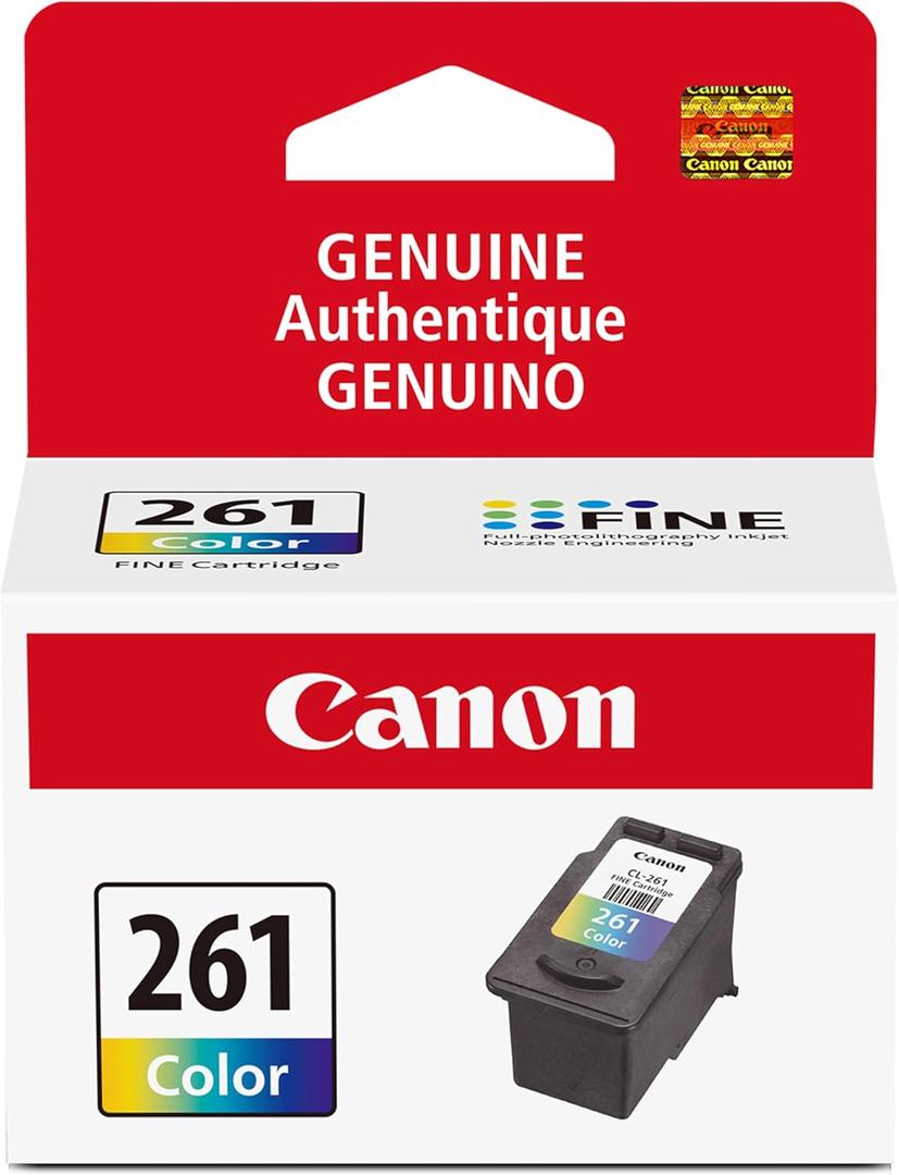 Canon CL-261 Genuine Color Ink Cartridge, Compatible with TS5320/6420/6420a,TR7020/7020a (Standard, Multi)