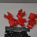 6pcs/Set Car Bicycle Stand SUV Vehicle Trunk Mount Bike Rack Hitch Stand Storage Carrier Spare Hooks with Racks Rubber Strap Red&Black