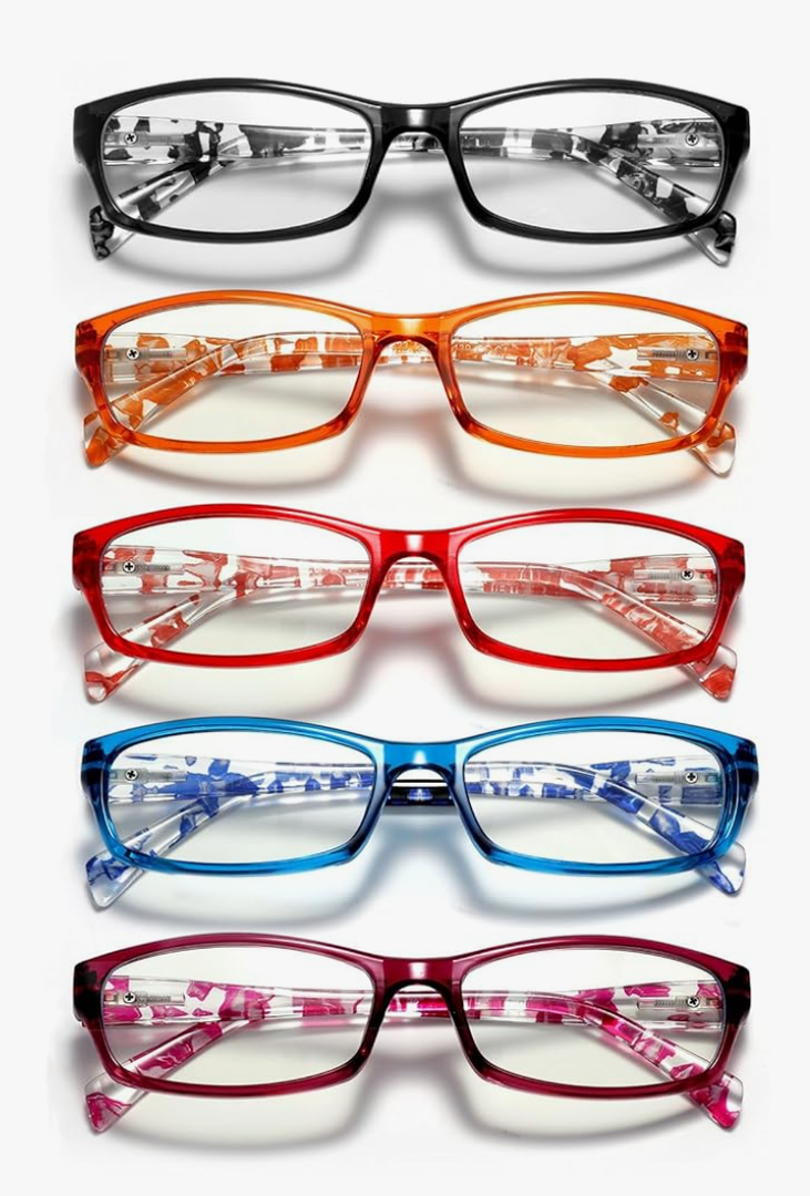 Reading Glasses for Women Men- Blue Light Blocking Spring Hinge Computer Readers Anti Glare UV Eyeglasses
