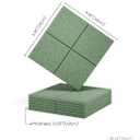 Felt Bulletin Board Tiles -28"x18" Cork Board Alternative for Office Decor, Push Pin Board Wall Organizer 6-Pack - Moss Green