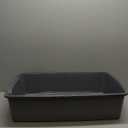 IRIS USA XX-Large Cat Litter Box, Open Top Extra Large Litter Box for Big Cats and Multi-Cat Households, High Sided Scatter Shield, Easy to Clean, 30" L x 20" W x 14" H, Gray (Smoke)