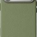 LONLI Urban | Pebbled Leather - European Genuine Pebbled Leather Case for iPhone 17 Pro Max - [Built-in Camera Control and Compatible with Magsafe] - Mountain Tree