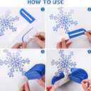 Sinmoe 9 Pcs Winter Wonderland Party Decorations 3D Snowflake Honeycomb Centerpieces for Table Winter Table Decorations for Holiday Birthday Baby Shower Party Supplies