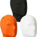 3 Pieces Full Face Mask, Stretchy Faceless Cloth Masks, Statue Inflatable Costume Accessory for Adult Men Women