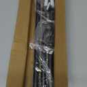 Curtain Rods for windows 32-48 inch, 5/8 inch Decorative Curtain Rod Set, Matte Black Splicing Heavy Duty Metal Curtain Rod with Brackets (32-46")
