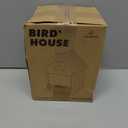 Kingsyard Recycled Plastic Bird House for Outdoors - Weatherproof Nesting Box with Clear View Panel & Predator Guard for Bluebird Wren Swallow Finch, Blue