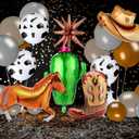 Hungdao Western Theme Party Balloons Large Horse Cowgirl Balloon for Birthday Party, Rodeo Wild West Theme Decoration, Baby Shower, Bachelorette Supplies(Cowgirl,Orange)