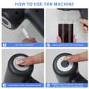 Cordless Spray Tan Gun Rechargeable Spray Tan Machine-Professional Melanin Support Technology-Faster Tan Results for Self Tanner Travel Beach Salon Home Mobile Tan