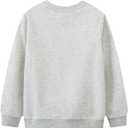 Baby Toddler Boy's Cotton Crewneck Sweatshirt Christmas Clothing 1-7Y (White)