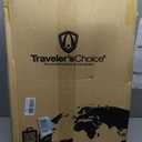 Traveler's Choice Pagosa Hardshell Expandable Luggage with Spinner Wheels, Mauve, 26-Inch Medium