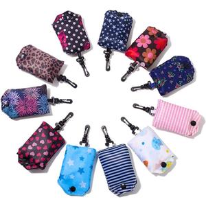 Kaxich Foldable Reusable Grocery Shopping Tote Bags, 6 Pack Eco-friendly Travel Recycle Shopping Bags Folding to fits in Pocket, Waterproof and Machine Washable