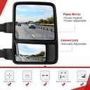 YITAMOTOR Towing Mirror Compatible with 2008-2016 Ford F250 F350 F450 F550 Super Duty, Right Passenger Side Mirror Power Heated, Telescoping, Folding, Turn Signal Light Black
