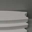 TonGass (3-Pack, White) 18" Universal Swimming Pool Ladder Rung Step Replacement with Stainless Steel Bolts Compatible with Inground Above Ground Pool Heavy-Duty Molded Plastic Ladder Step Parts