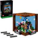LEGO Minecraft The Crafting Table, Collectible Video Game Building Set with Minecraft Figures, Mobs and Biomes, 15 Year Anniversary Model, Build and Display Gift for Adults, 21265