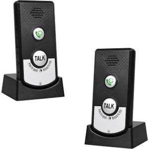 2 Way Wireless Intercom for Home Hospital Hotel,1000m Range Indoor Intercoms Wireless (Black)