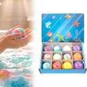 2026 New Bath Bombs for Kids with Surprise Inside, 12 Pack Kids Bath Bombs with Toys Inside Gift Set, Kid Bubble Bath Fizzy for Girls Boys & Toddlers with Bath Toys