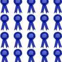 PATIKIL Blank Award Ribbon, 20 Pcs Prize Ribbon Award Medal Winner Ribbon Recognition Participation Ribbon for Competition, Sport Event and Party, Wedding, Blue