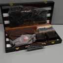 Chess Checkers Backgammon Set 3-in-1 Board Games Sets for Kids & Adults15" Folding Magnetic Chess Set Leather Chess Board Strategy Game Portable Travel Chess Game with Magnetic Chess Pieces