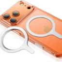 ESR Magnetic Ring 360 (HaloLock), Compatible with MagSafe Ring, Universal Magnetic Conversion Kit Compatible with MagSafe Sticker, for iPhone 15/14/13/12/11, Galaxy S23/S22/S21 and More, 2 Pack, White