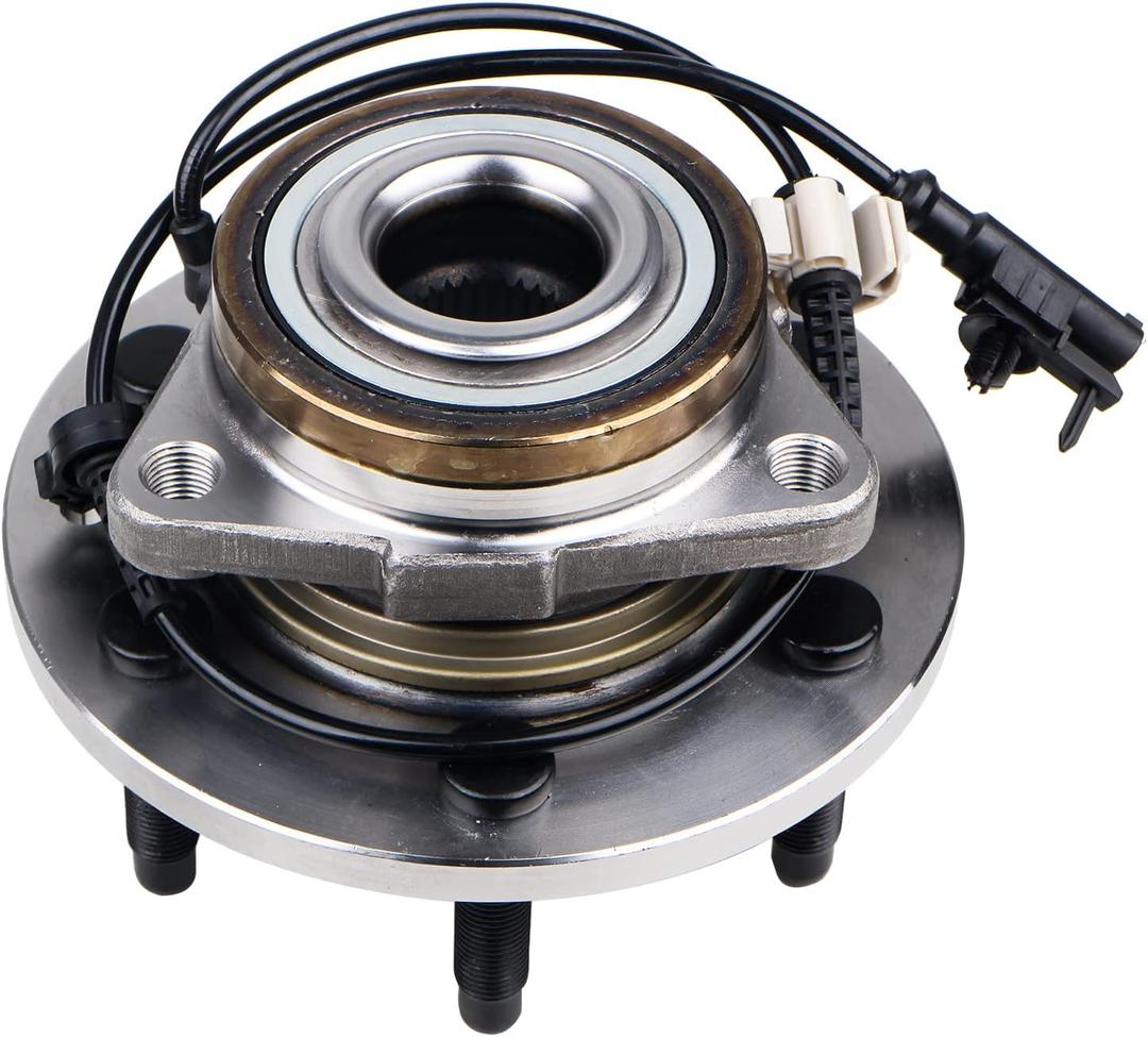 KUSATEC 515096 Front Wheel Bearing and Hub Assembly AWD/4WD Compatible with Cadillac Escalade ESV EXT, for Chevy Avalanche/Silverado Suburban 1500/Tahoe, GMC Sierra 1500 Yukon XL, 6 Lugs w/ABS