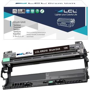 LCL DR210 Drum Unit Replacement for Brother DR-210 DR210CL DR-210CL for MFC-9125CN HL-3045CN HL-3040CN HL-3070CW HL-3075CW MFC-9010CN MFC-9120CW HL-9128CN Printer for Black/Cyan/Magenta/Yellow(1-Pack)