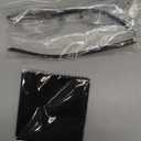 Rimless Reading Glasses for Women, Frameless Lightweight Computer Readers for Women with Spring Hinges/Tinted Edges (Silvery)